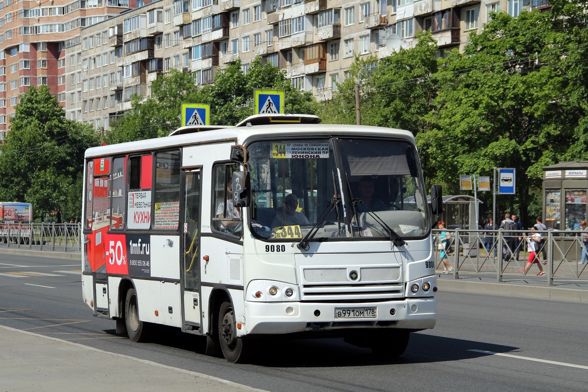 Санкт-Петербург, ПАЗ-320402-05 № 9080