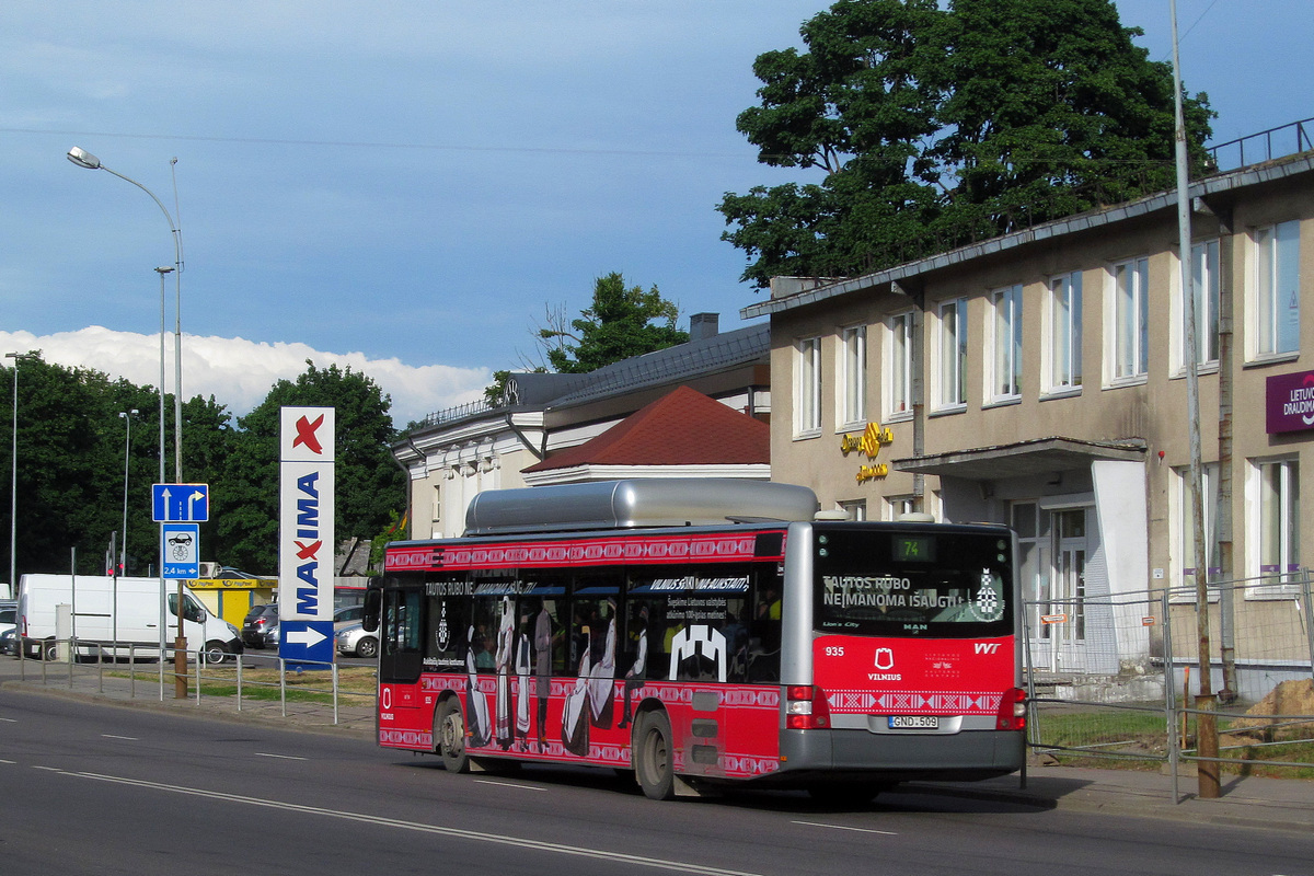 Литва, MAN A21 Lion's City NL273 CNG № 935