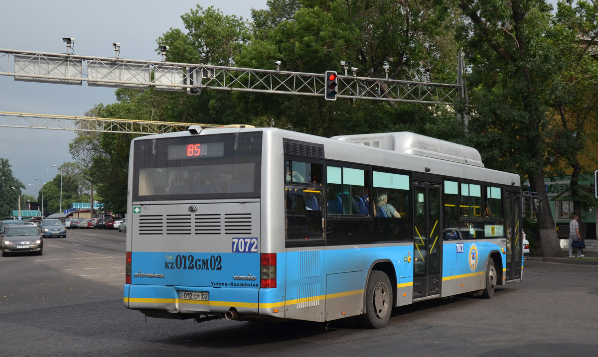 Алматы, Yutong ZK6118HGA № 7072