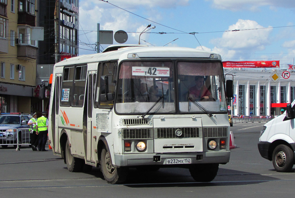 Нижегородская область, ПАЗ-32054 № В 232 МХ 152