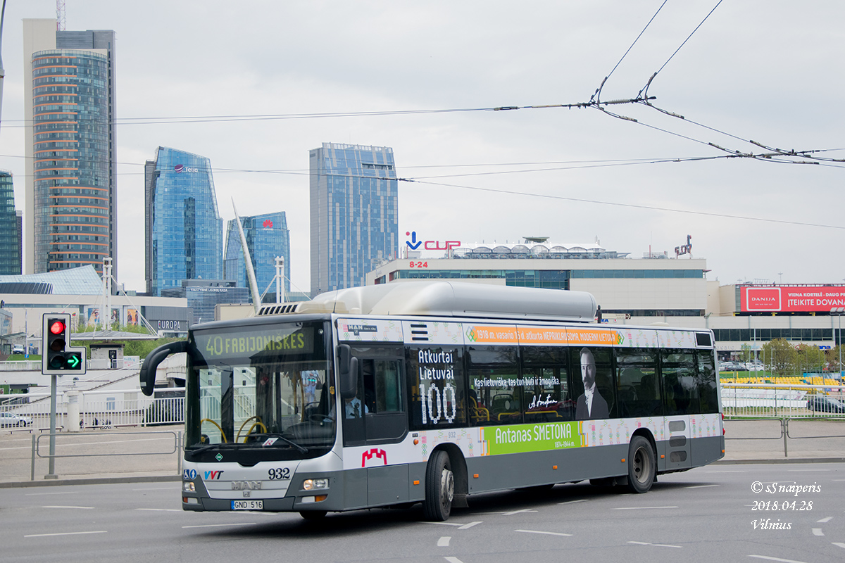 Литва, MAN A21 Lion's City NL273 CNG № 932