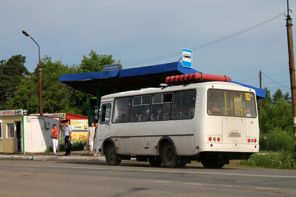 Томская область, ПАЗ-32054 № Е 836 КВ 70