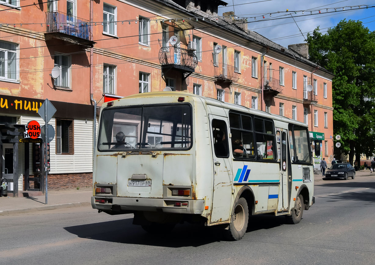 Тверская область, ПАЗ-32053 № Н 917 ОР 69