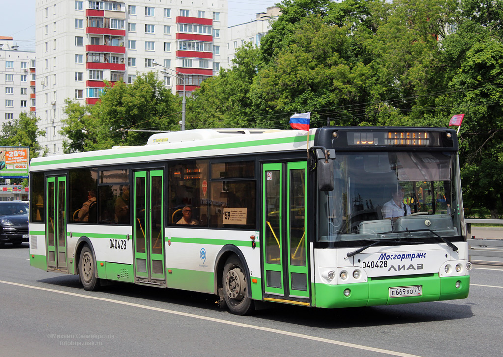 Москва, ЛиАЗ-5292.22 (2-2-2) № 040428