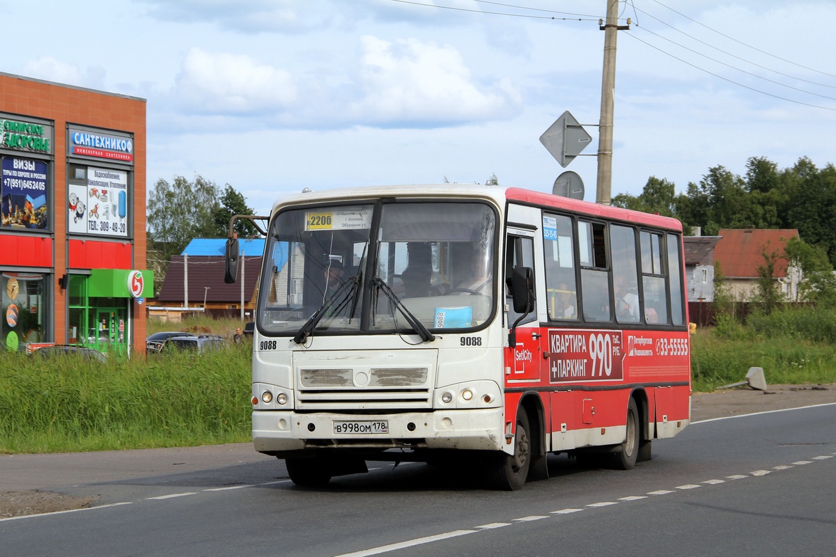 Санкт-Петербург, ПАЗ-320402-05 № 9088