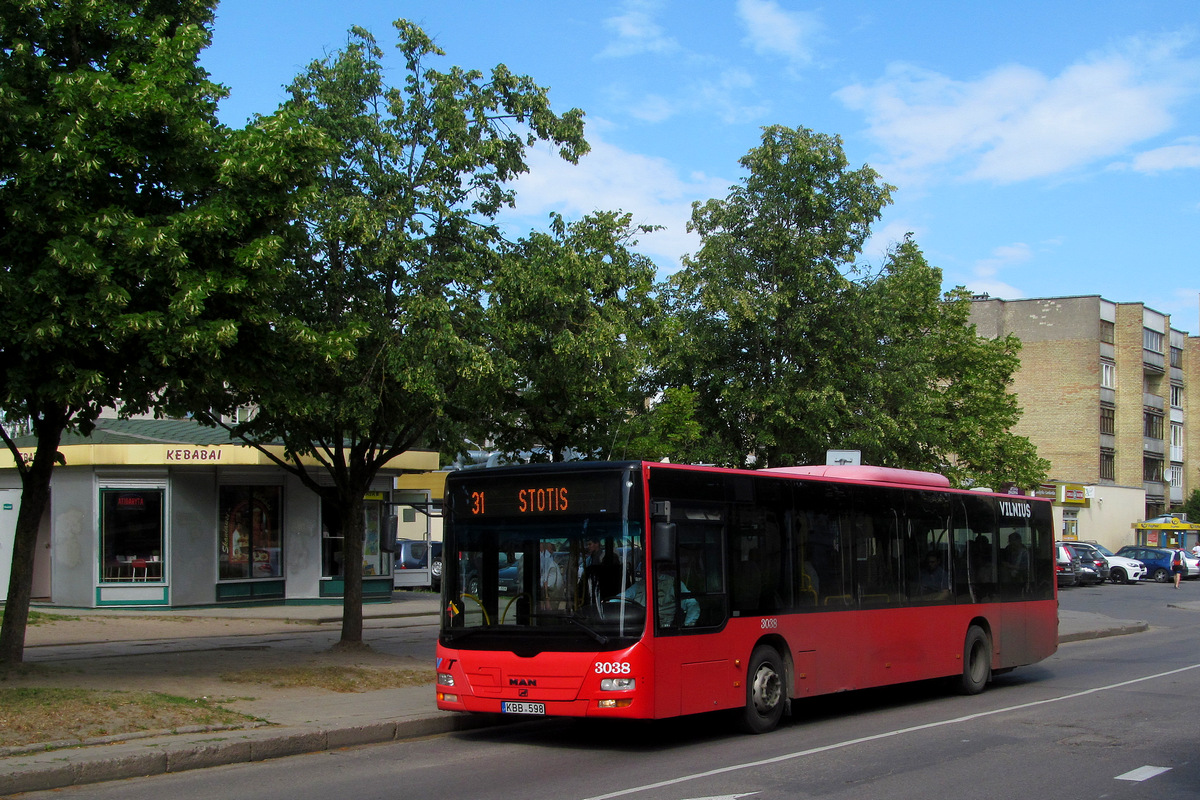 Литва, MAN A21 Lion's City NL273 № 3038