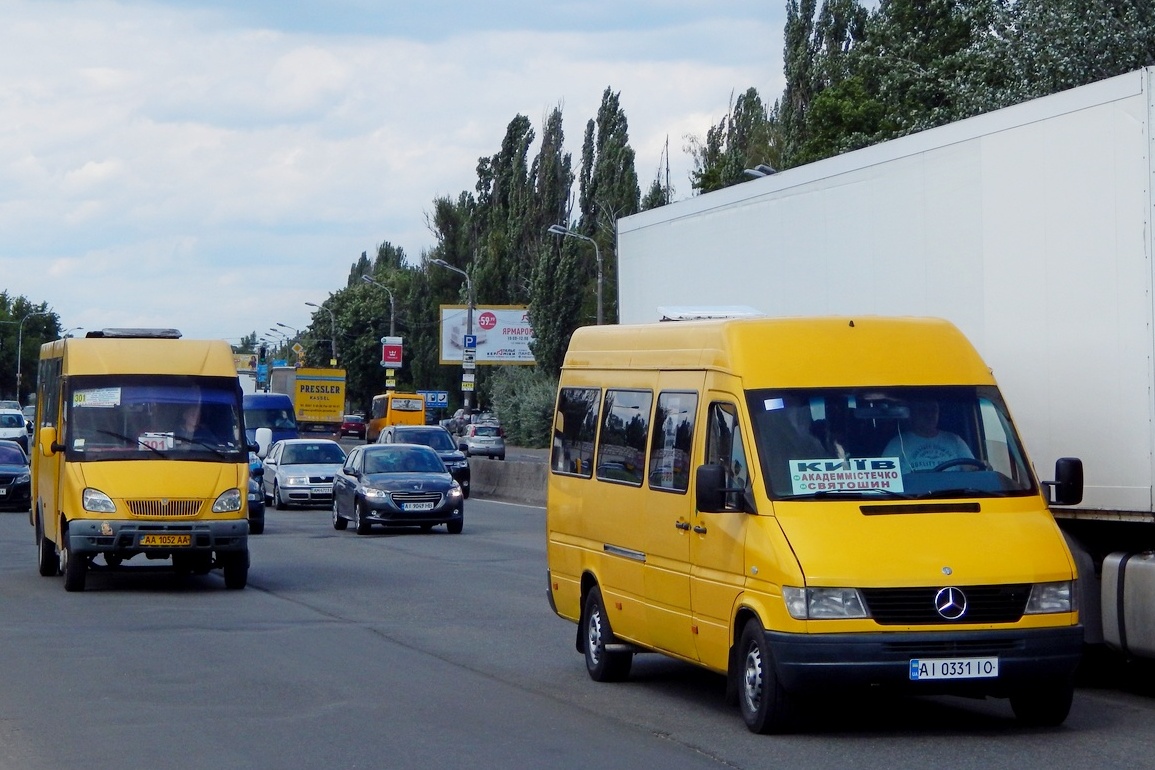 Киев, Рута 23 № AA 1052 AA; Киев, Mercedes-Benz Sprinter W903 312D № AI 0331 IO