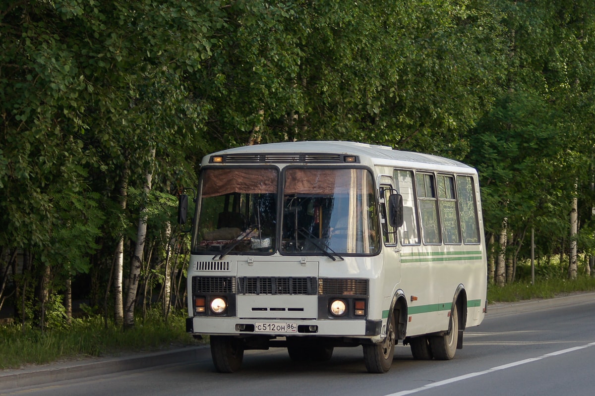 Ханты-Мансийский АО, ПАЗ-32053 № С 512 ОН 86