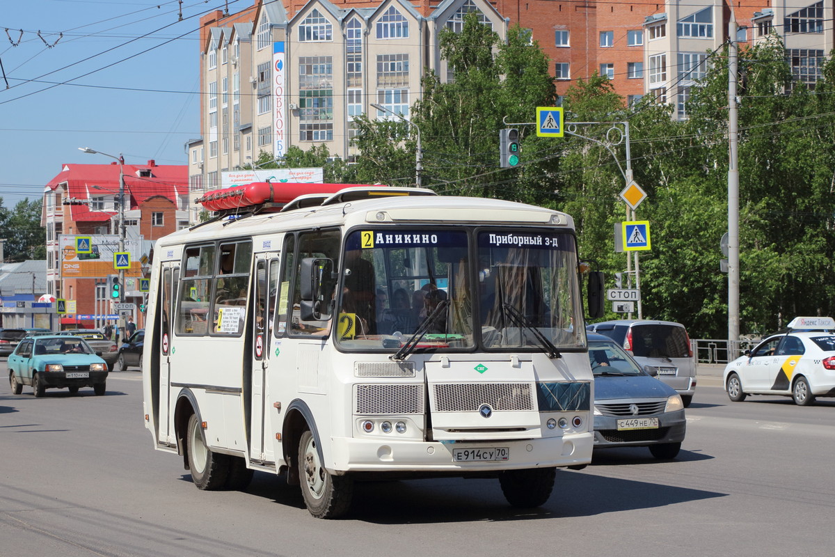 Томская область, ПАЗ-32054 № Е 914 СУ 70