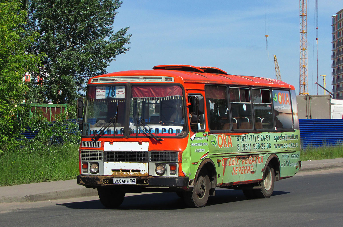 Nizhegorodskaya region, PAZ-32054 # В 604 РЕ 152