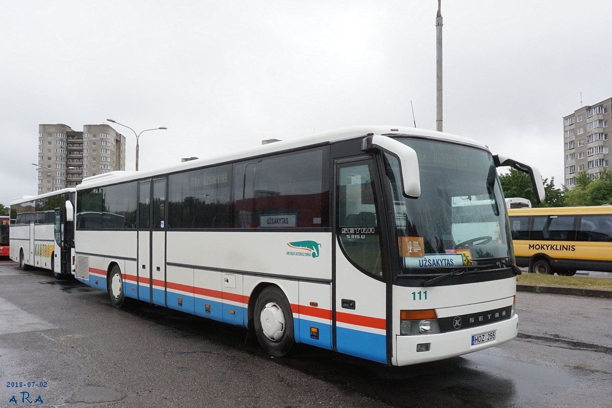 Литва, Setra S315UL-GT № 111; Литва — Праздник песни 2018