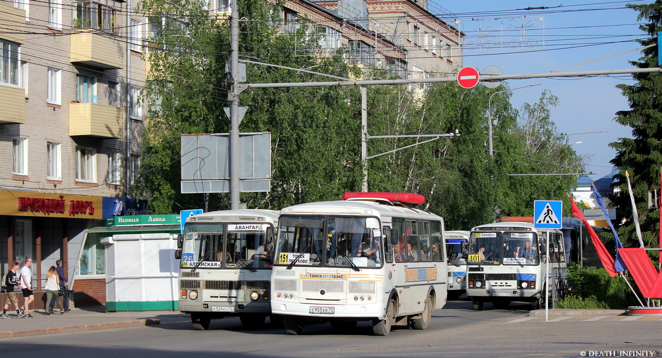 Томская область, ПАЗ-32054 № К 524 ЕО 70; Томская область, ПАЗ-32054 № Е 955 ЕВ 70