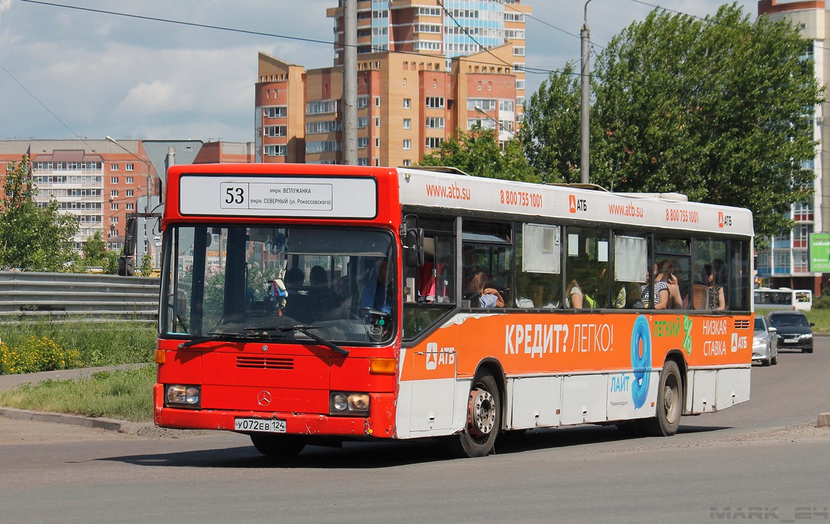 Красноярский край, Mercedes-Benz O405N № У 072 ЕВ 124