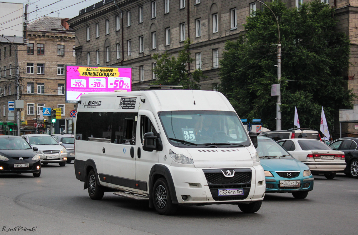 Новосибирская область, Нижегородец-2227SK (Peugeot Boxer) № С 324 СО 154