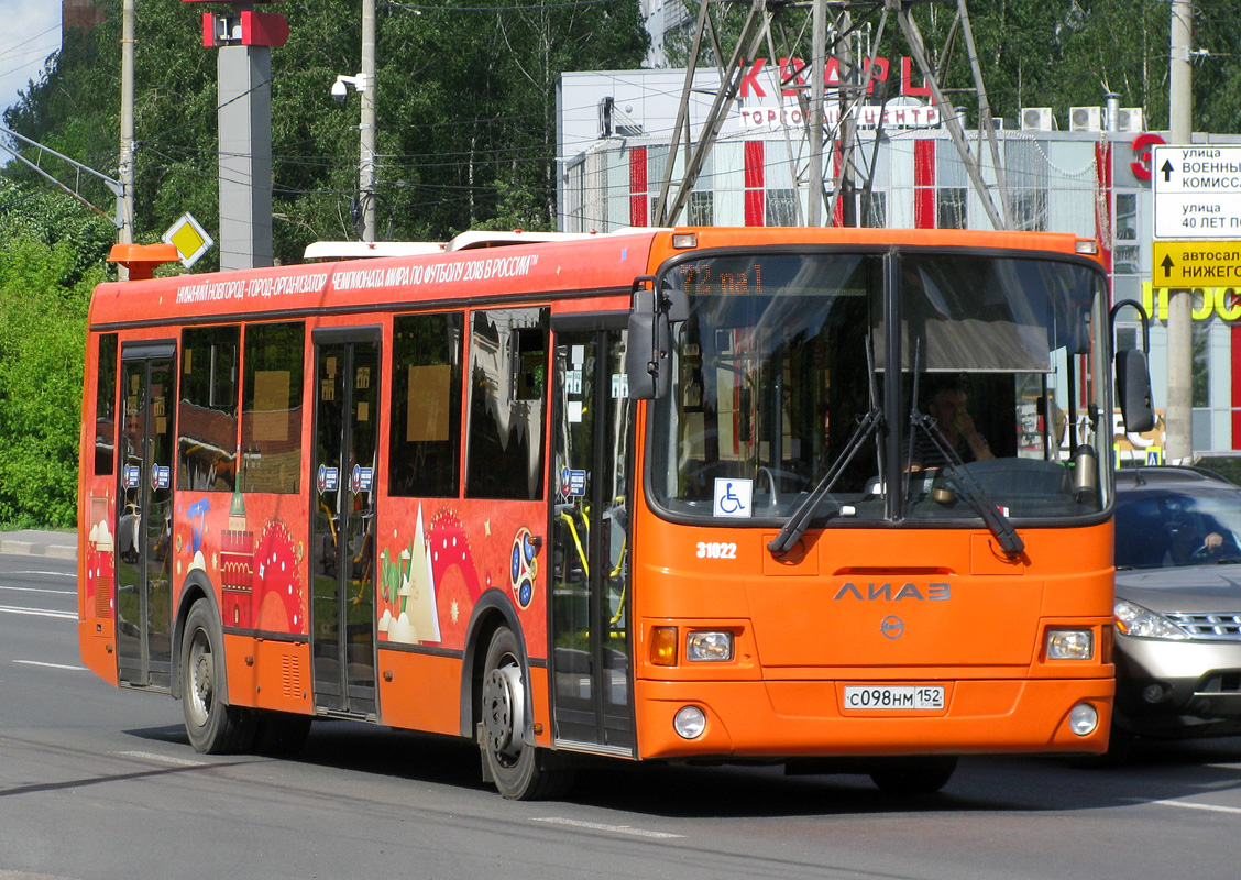 Нижегородская область, ЛиАЗ-5293.60 № 31022