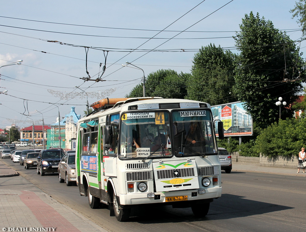 Томская область, ПАЗ-32054 № АА 674 70