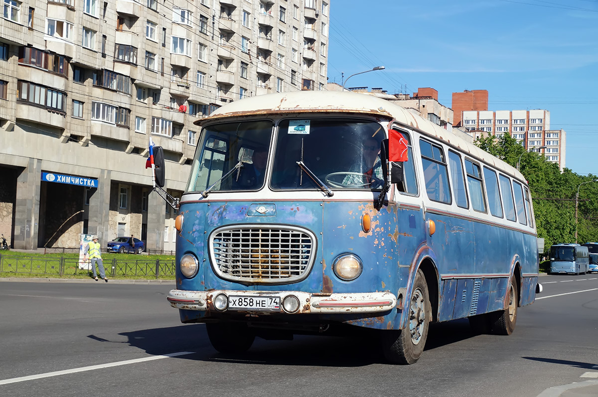 Санкт-Петербург, Škoda 706 RTO № Х 858 НЕ 74; Санкт-Петербург — IV Петербургский парад ретро-транспорта 26 мая 2018 г.