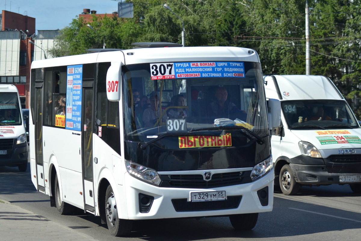 Omsk region, PAZ-320405-04 "Vector Next" Nr. Т 329 УМ 55