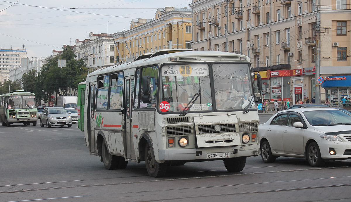 Chelyabinsk region, PAZ-32054 č. С 705 НХ 174