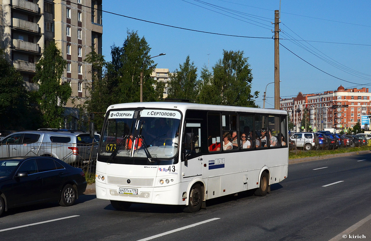 Ленинградская область, ПАЗ-320412-05 "Вектор" № 43