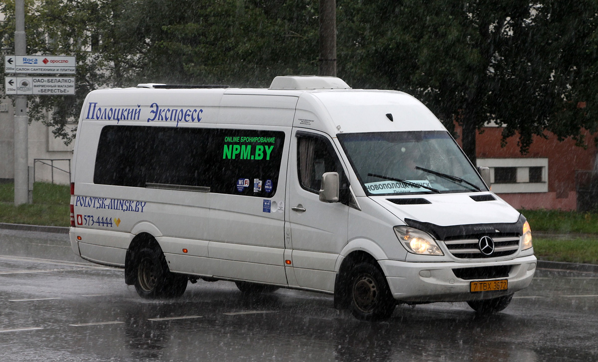 Минск, Mercedes-Benz Sprinter № 7 ТВХ 3672 — Фото — Автобусный транспорт