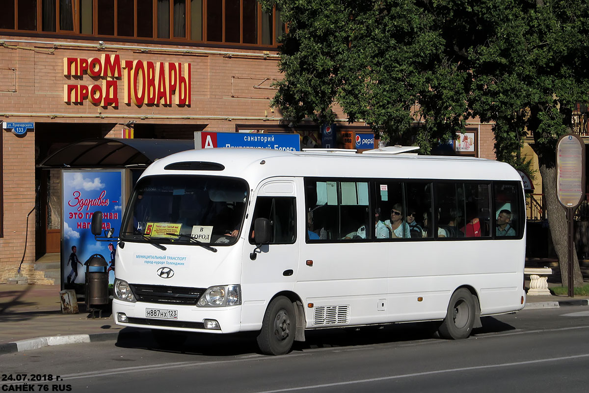 Краснодарский край, Hyundai County Kuzbass № Н 887 НХ 123