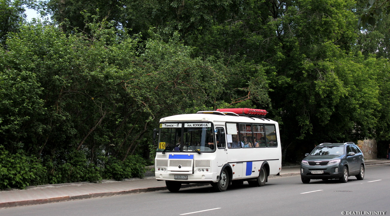 Томская область, ПАЗ-32054 № Е 643 СУ 70