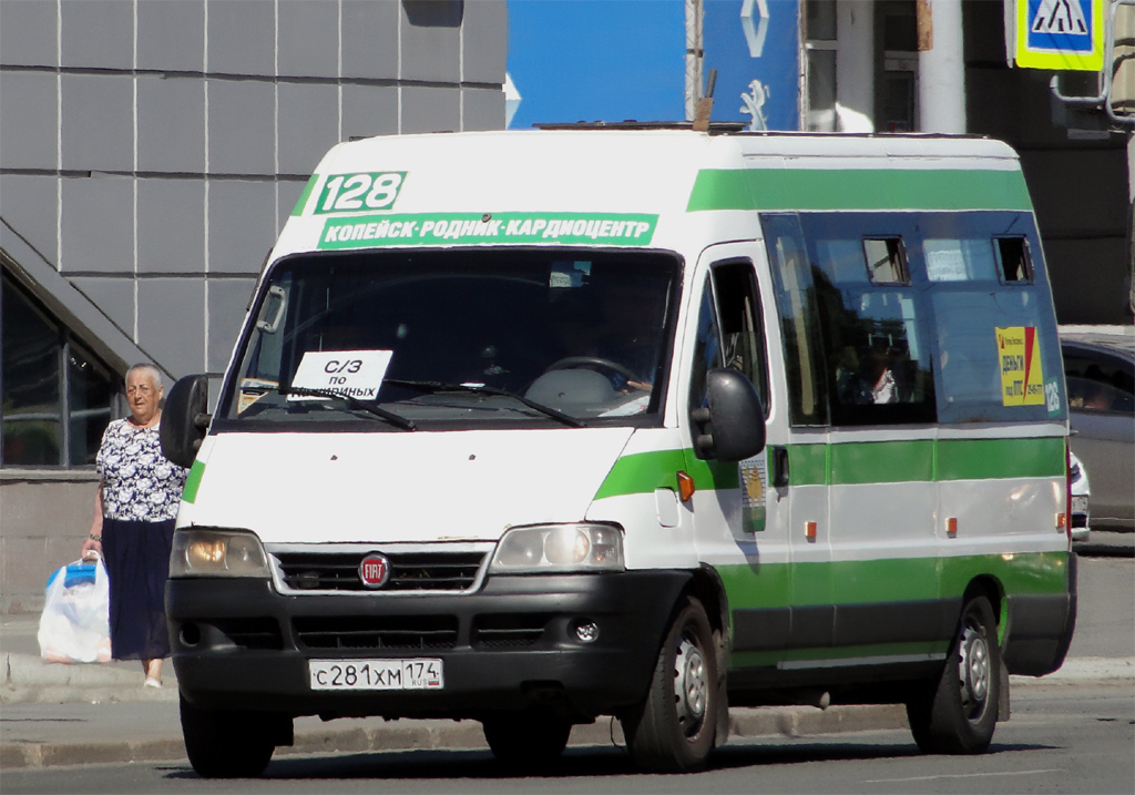 Челябинская область, FIAT Ducato 244 CSMMC-RLL, -RTL № С 281 ХМ 174