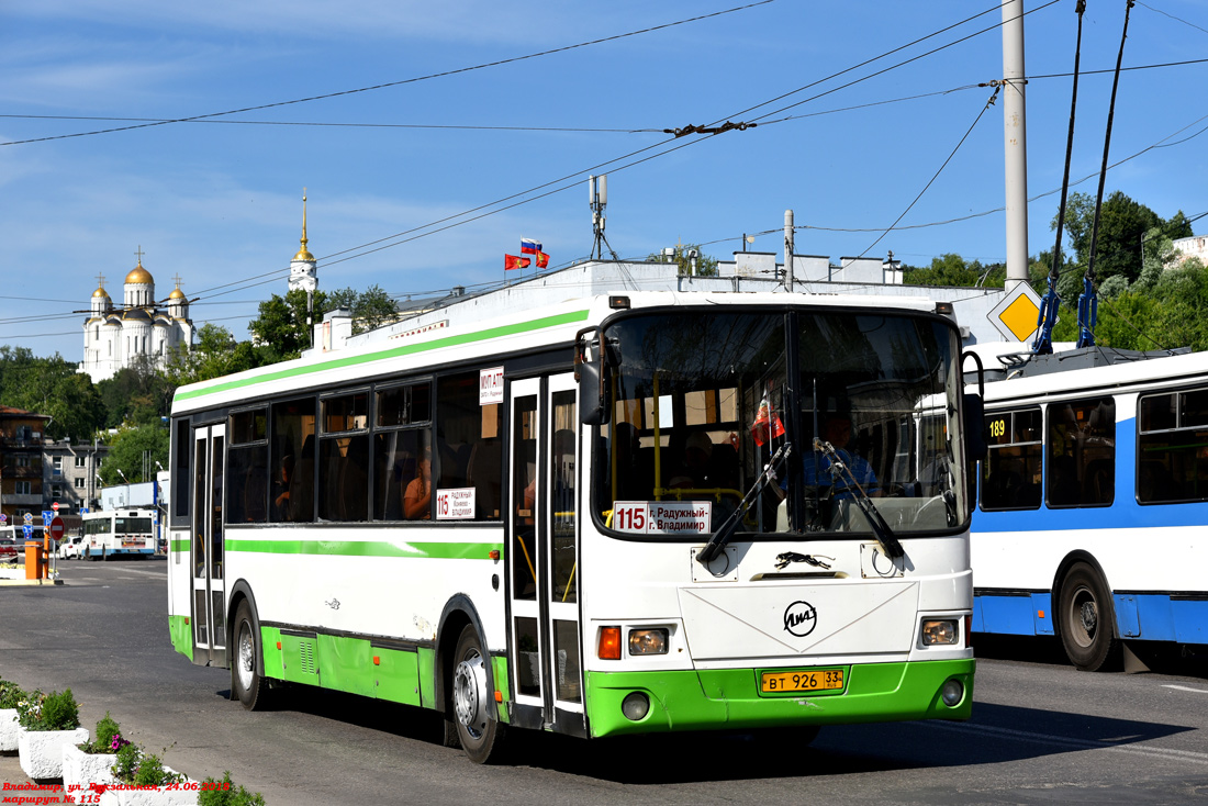 Vladimir region, LiAZ-5256.36-01 Nr. ВТ 926 33