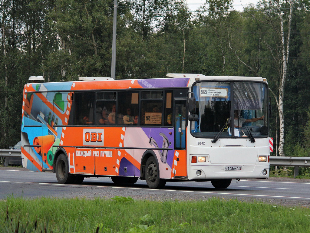 Sankt Petersburg, LiAZ-5256.58 Nr. 3512