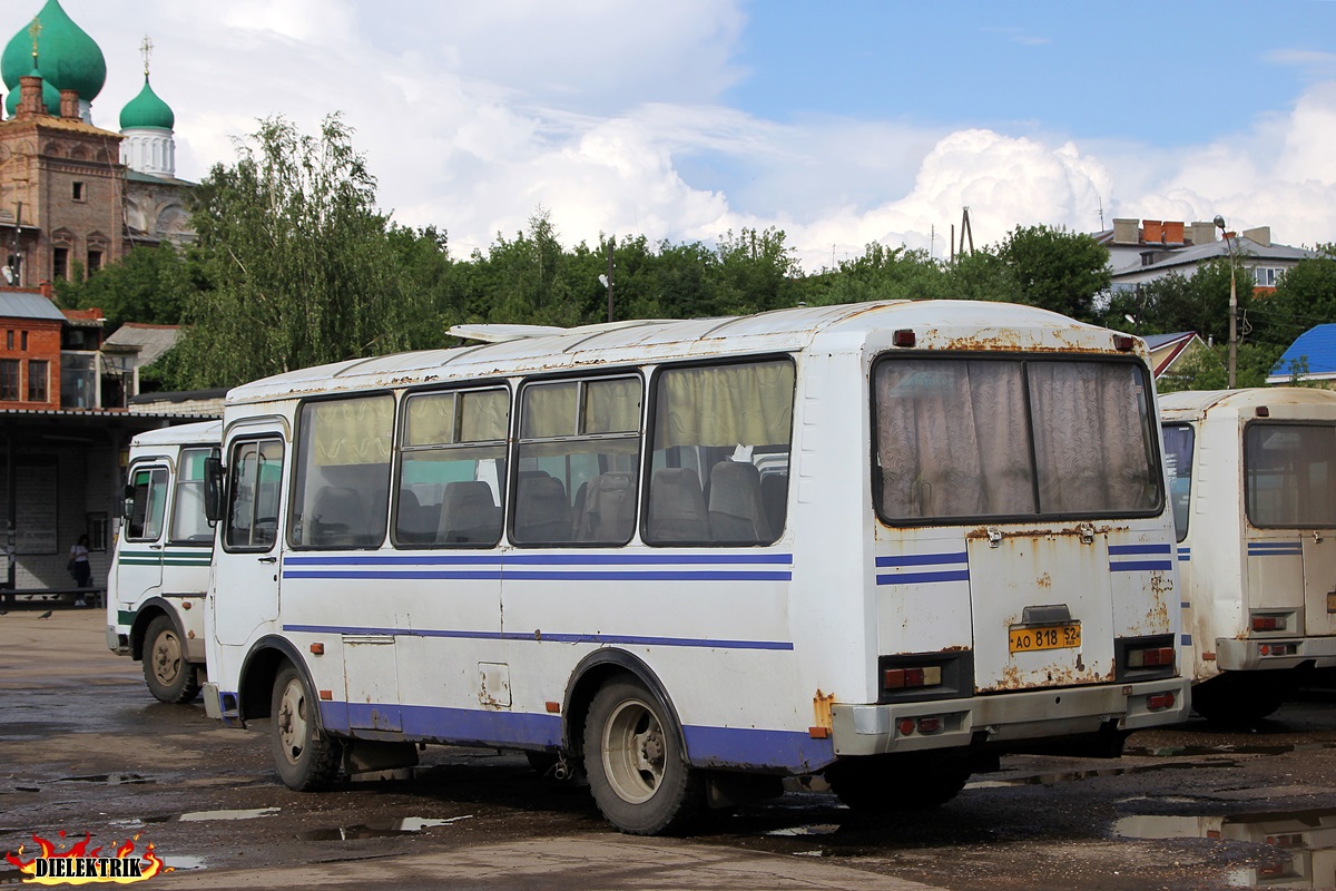 Нижегородская область, ПАЗ-32053 № АО 818 52