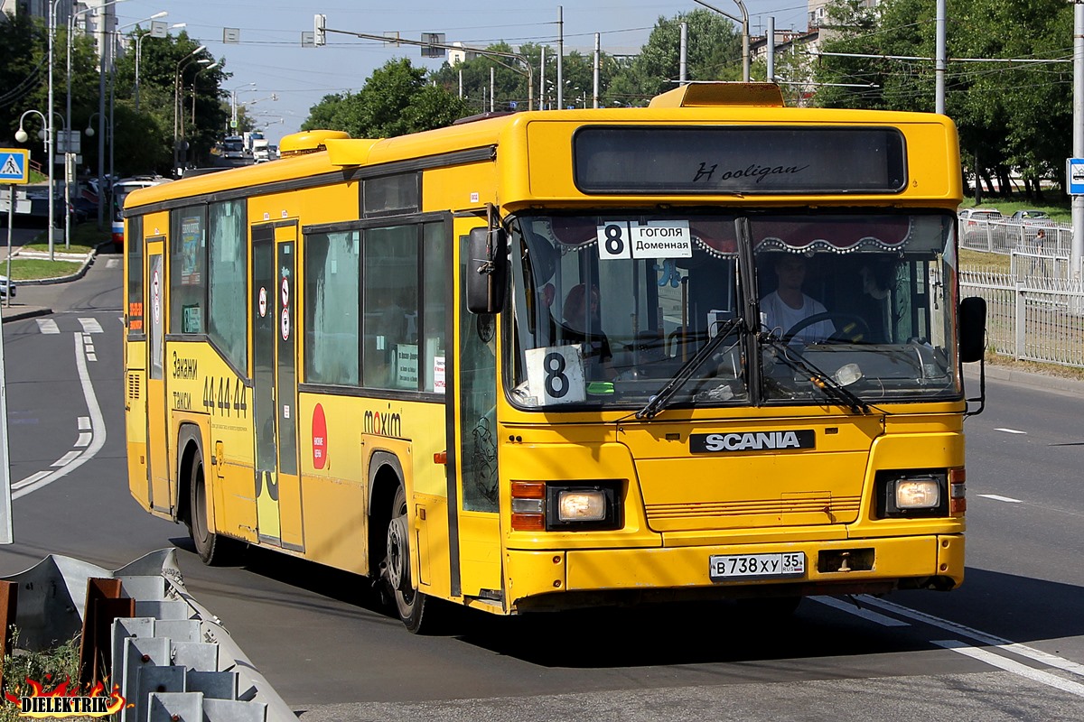 Вологодская область, Scania CN113CLL MaxCi № В 738 ХУ 35