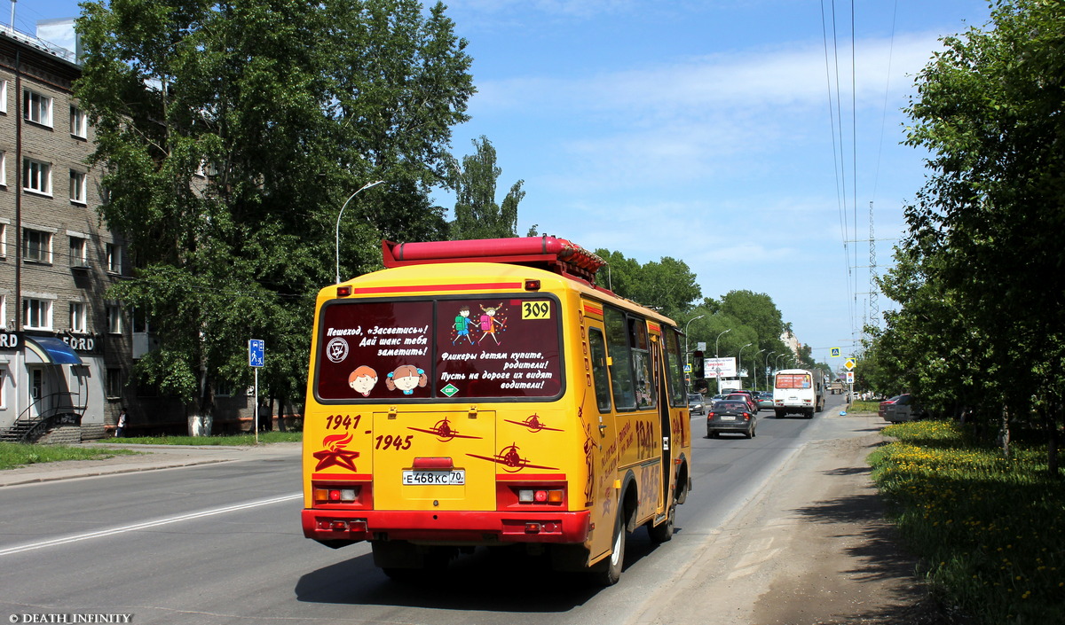 Томская область, ПАЗ-32053-60 № Е 468 КС 70