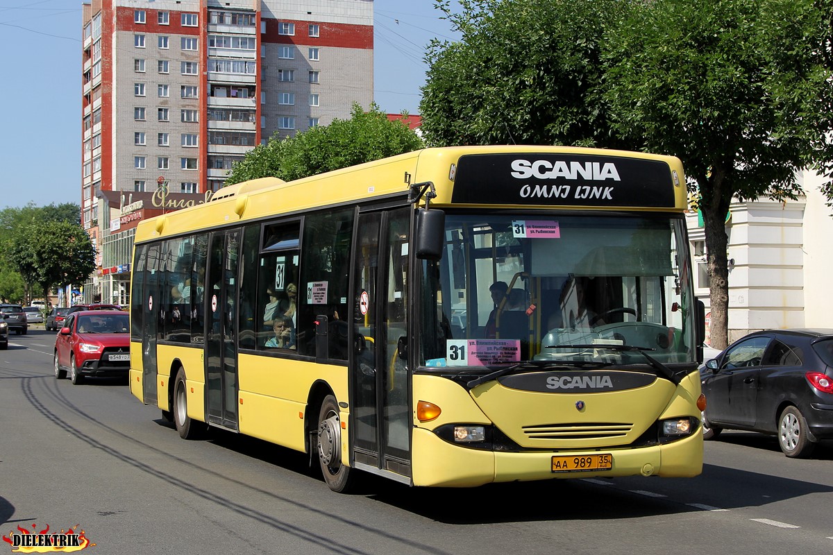 Вологодская область, Scania OmniLink I (Скания-Питер) № АА 989 35