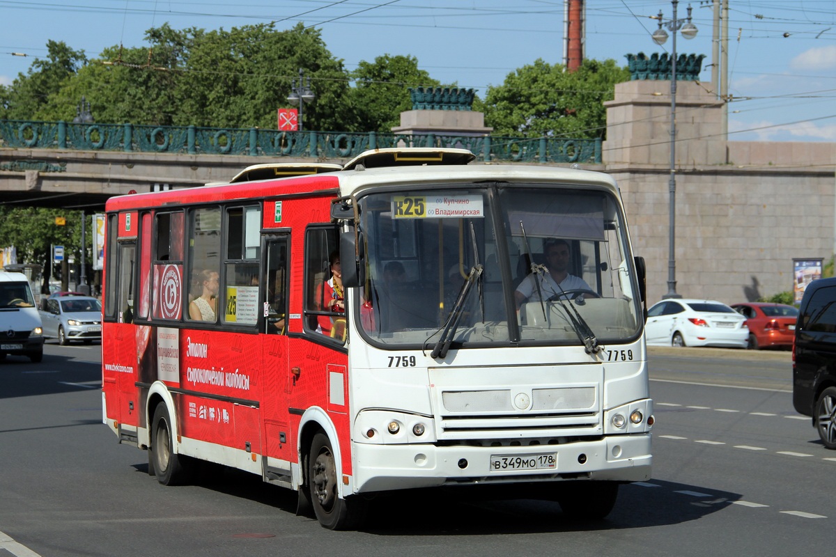 Санкт-Петербург, ПАЗ-320412-05 № 7759