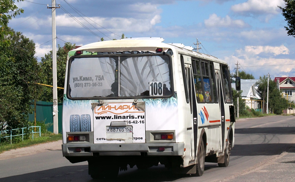 Нижегородская область, ПАЗ-4234 № К 887 ХО 152