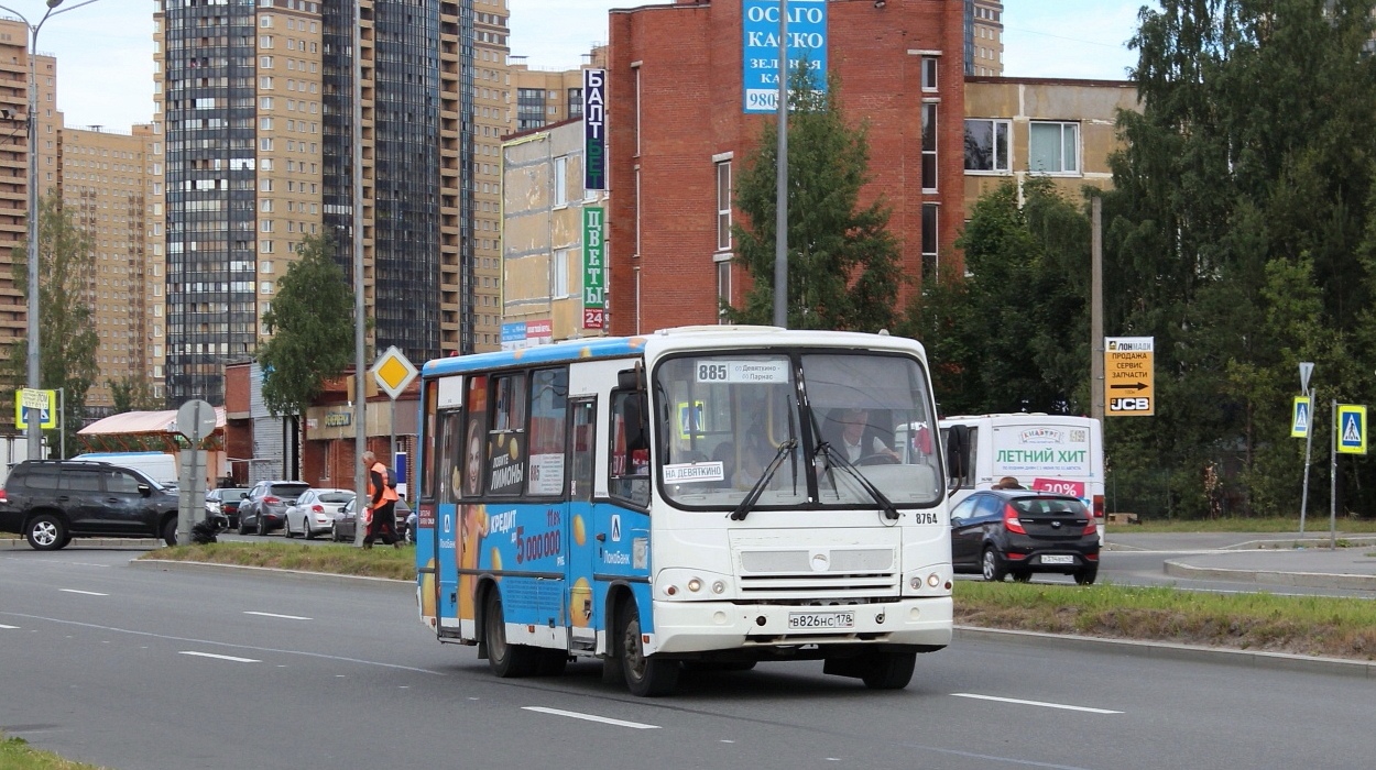 Санкт-Петербург, ПАЗ-320402-05 № 8764