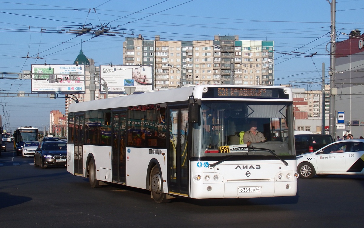 Ленинградская область, ЛиАЗ-5292.65 № О 361 СВ 47