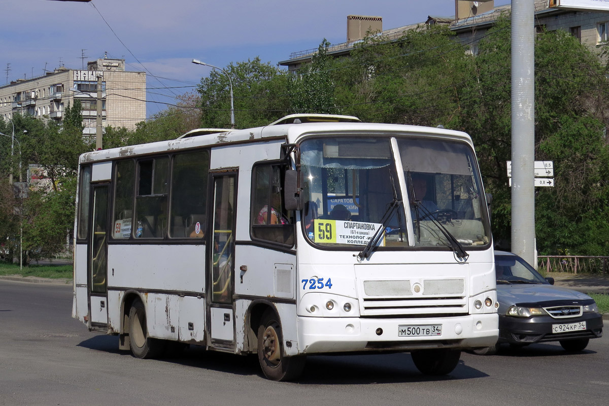 Волгоградская область, ПАЗ-320402-03 № 7254