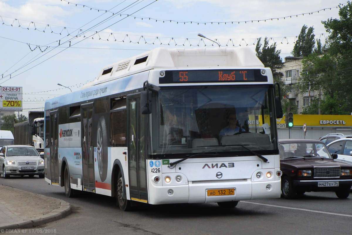 Волгоградская область, ЛиАЗ-5292.67 (CNG) № 4226