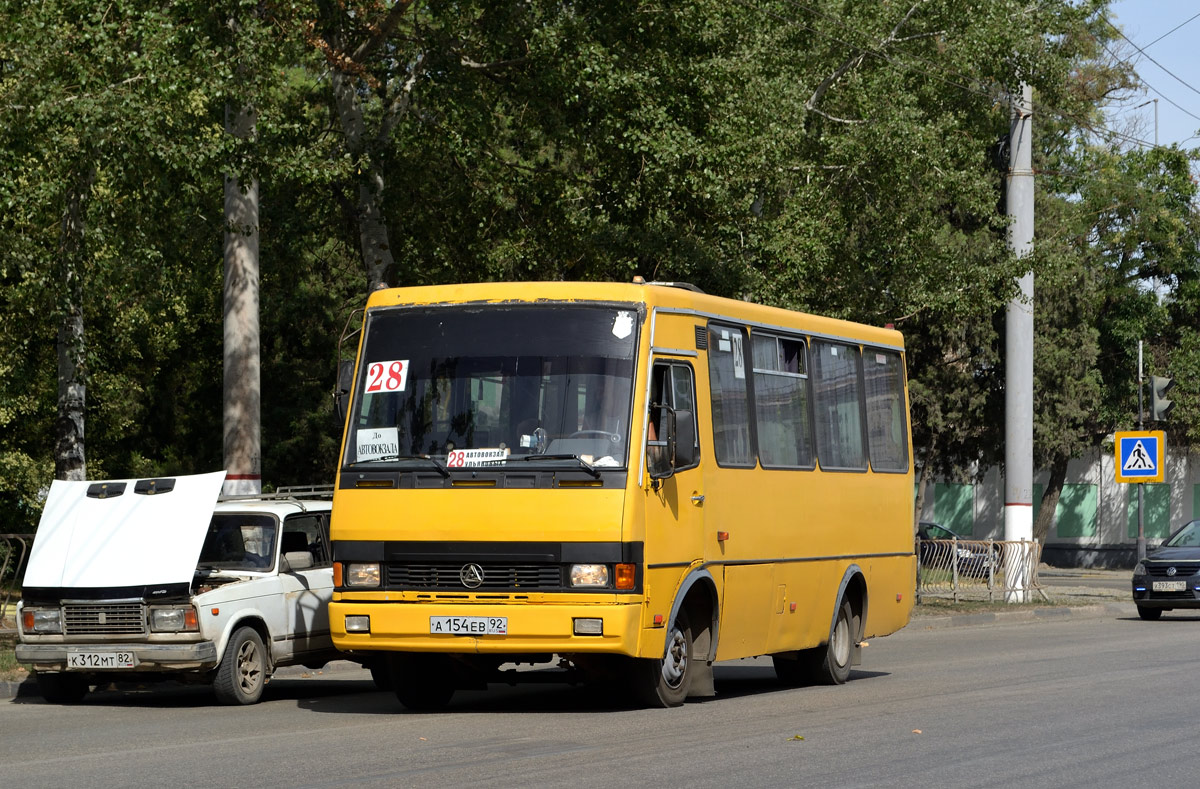 Республика Крым, БАЗ-А079.14 "Подснежник" № А 154 ЕВ 92