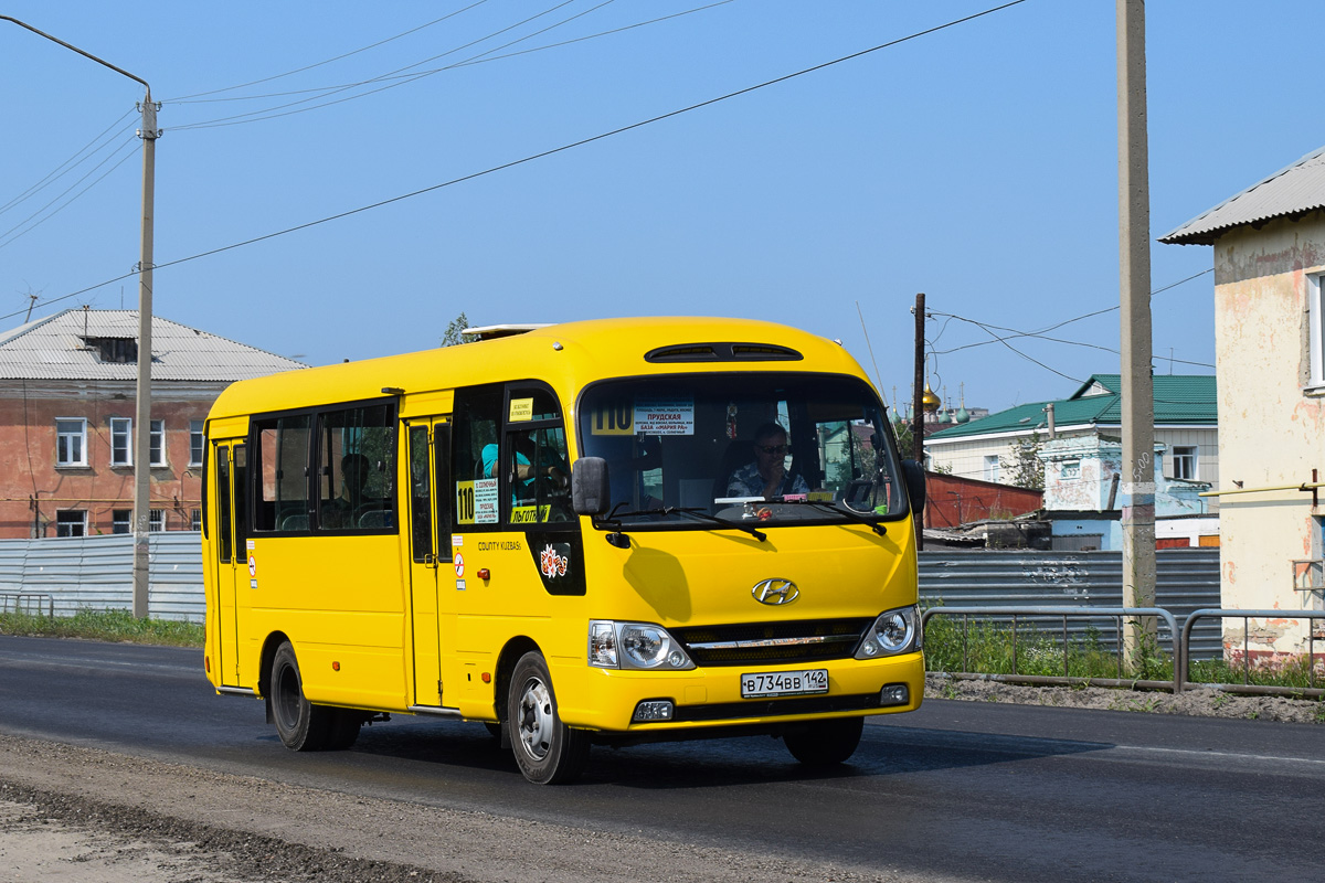 Алтайский край, Hyundai County Kuzbass № В 734 ВВ 142