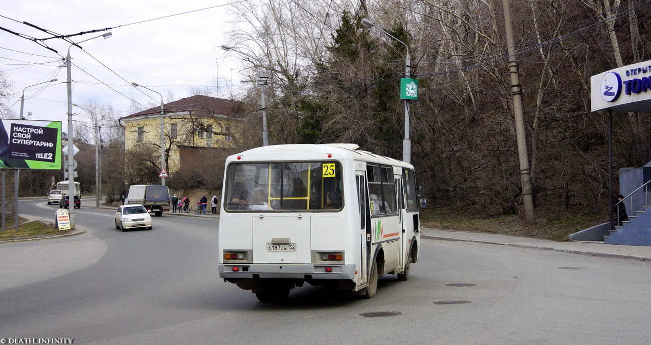 Томская область, ПАЗ-32054 № А 187 СВ 152