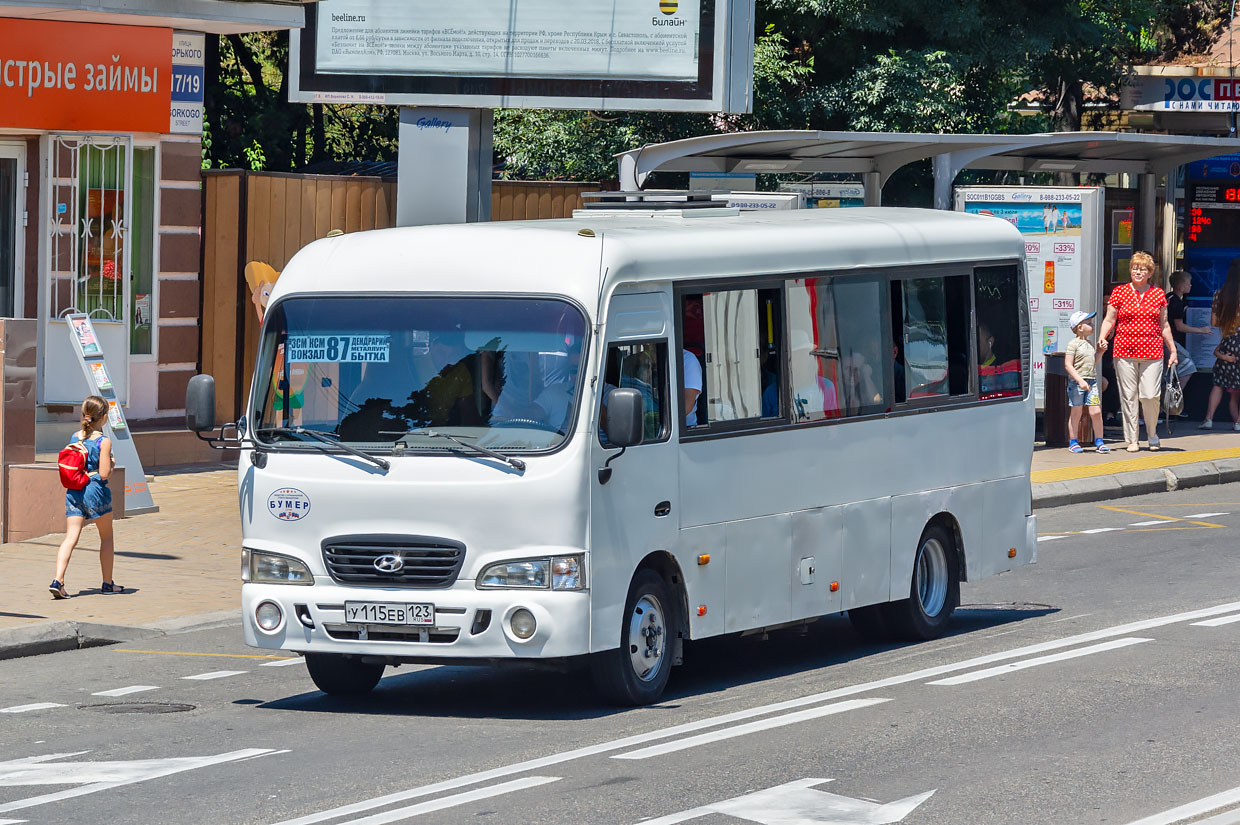 Краснодарский край, Hyundai County LWB C09 (ТагАЗ) № У 115 ЕВ 123