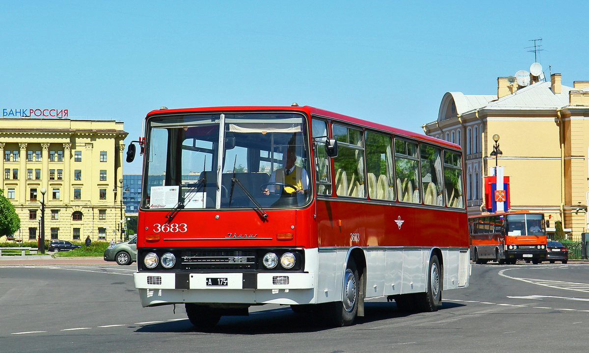 Эстония, Ikarus 255.70 № 3683; Санкт-Петербург — IV Петербургский парад ретро-транспорта 26 мая 2018 г.