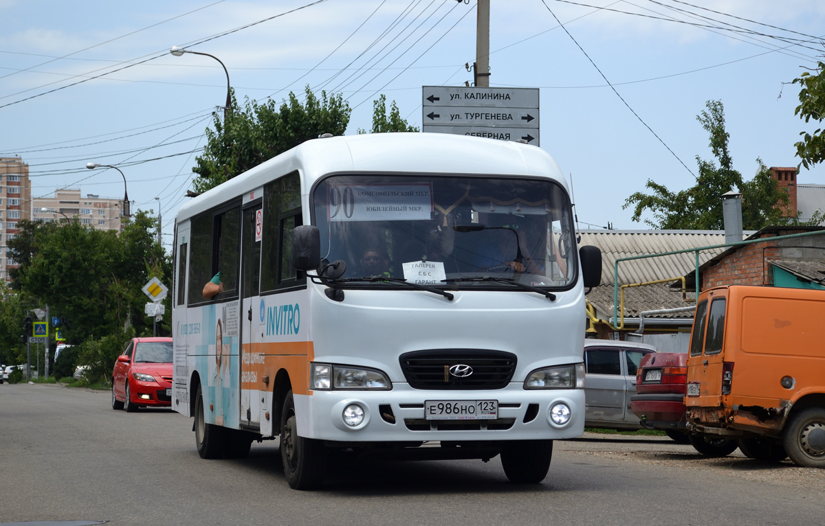 Краснодарский край, Hyundai County LWB C09 (ТагАЗ) № Е 986 НО 123