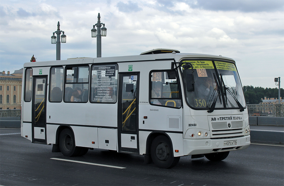 Санкт-Петербург, ПАЗ-320402-05 № У 451 СА 178