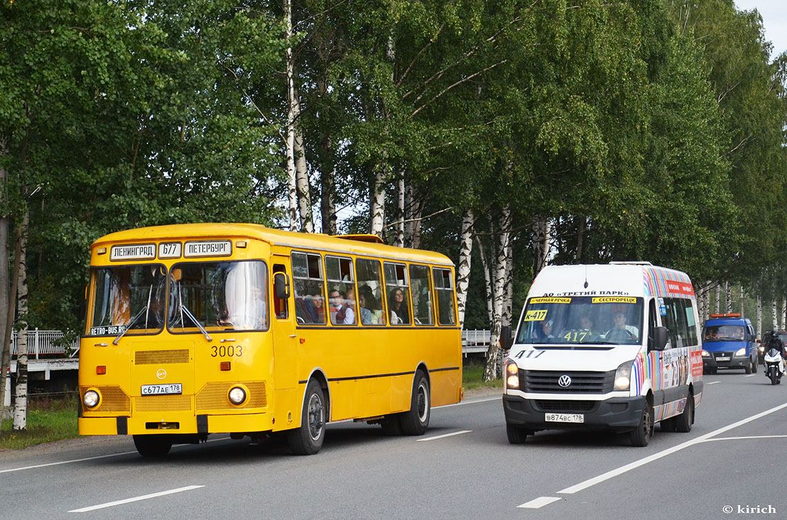 Санкт-Петербург, ЛиАЗ-677М № С 677 АЕ 178; Санкт-Петербург, БТД-2219 (Volkswagen Crafter) № В 874 ВС 178