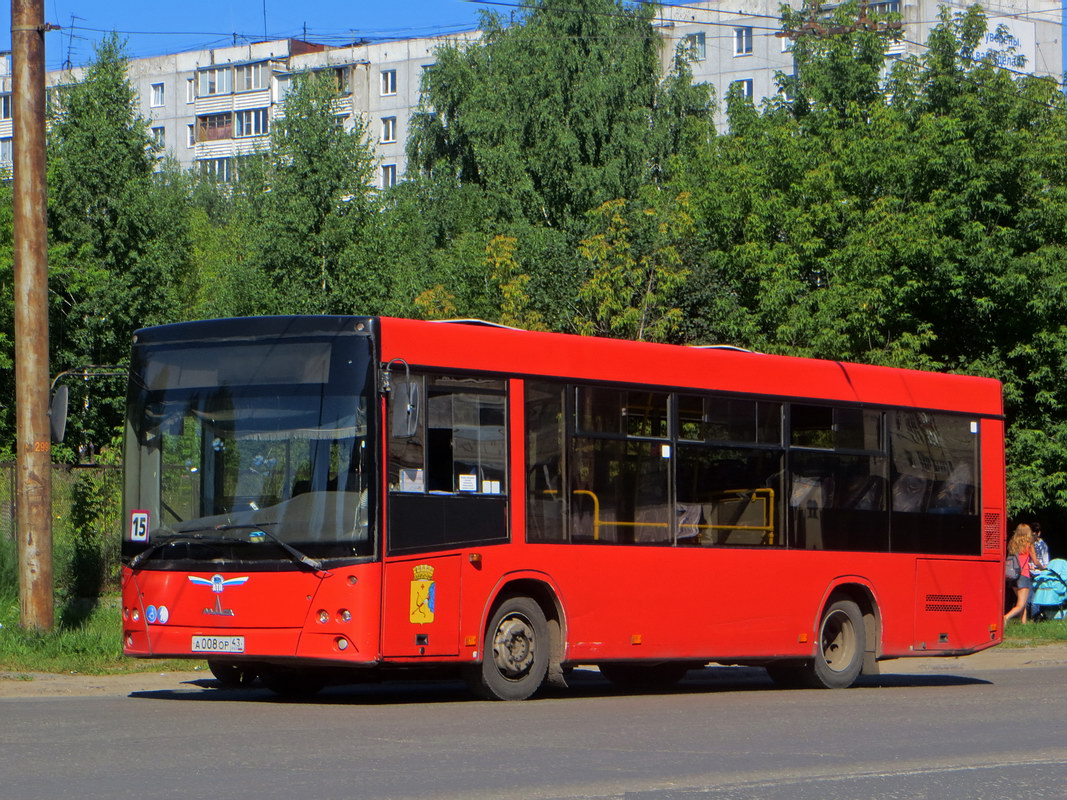 Кировская область, МАЗ-206.068 № А 008 ОР 43