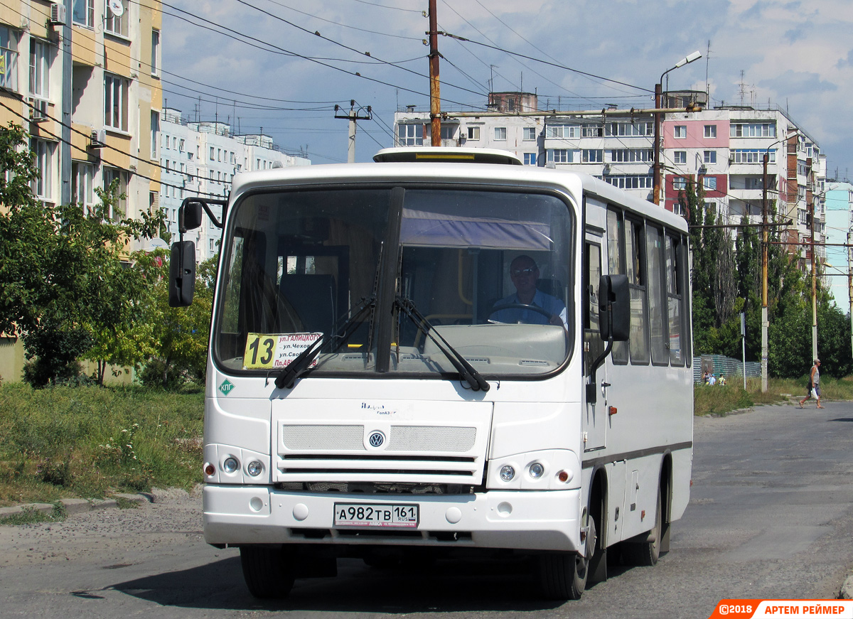 Ростовская область, ПАЗ-320302-08 № А 982 ТВ 161